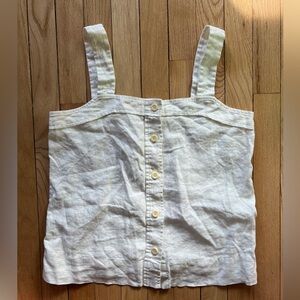 Everlane White Picnic Tank Top